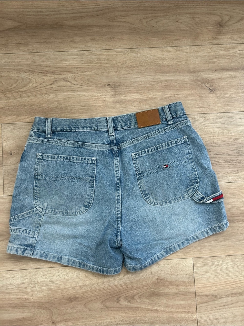 VINTAGE Tommy Hilfiger Light Blue Denim High-Rise Jean Shorts